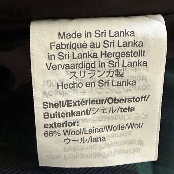 J. Crew Wool Blend Navy Black Green Ankle Length Pants Lined Side Zip Flat Front - Picture 8 of 10